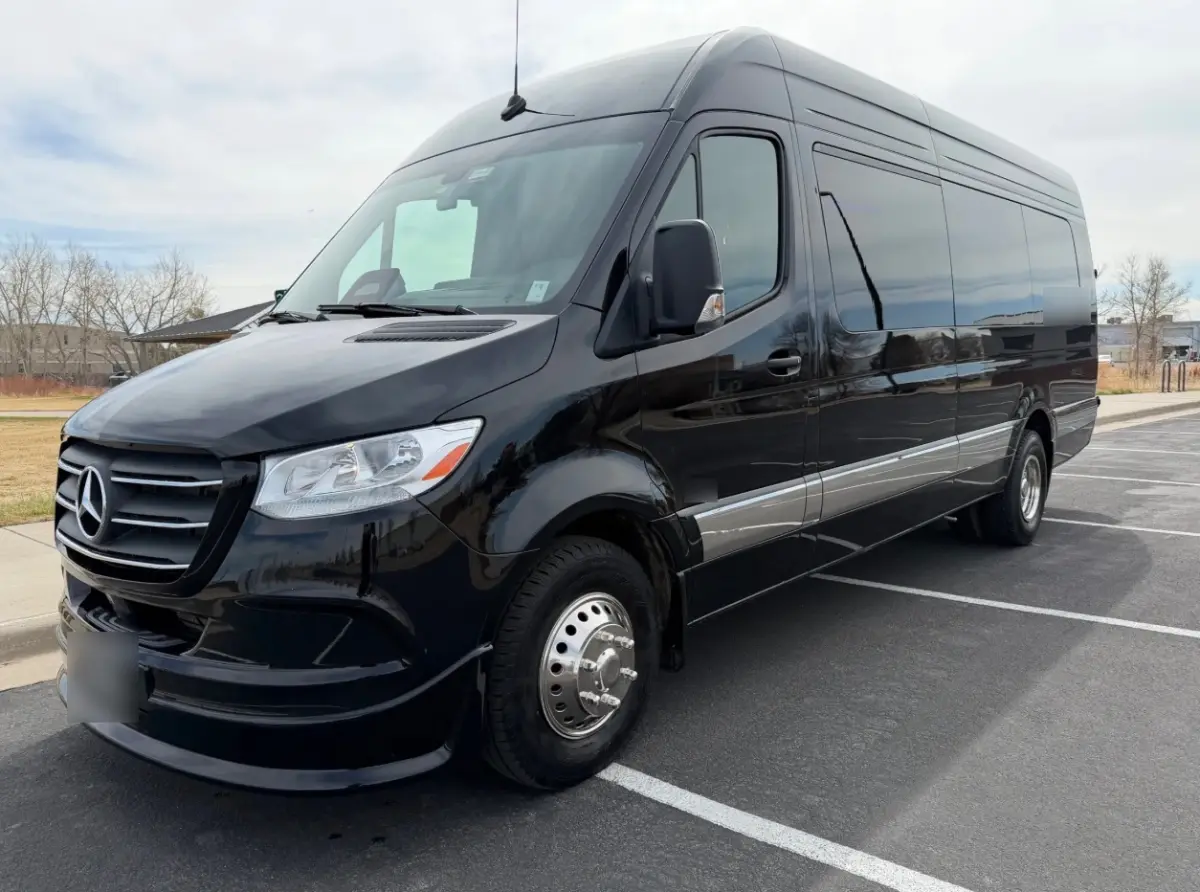 Thornton Colorado 13 passenger black executive Sprinter